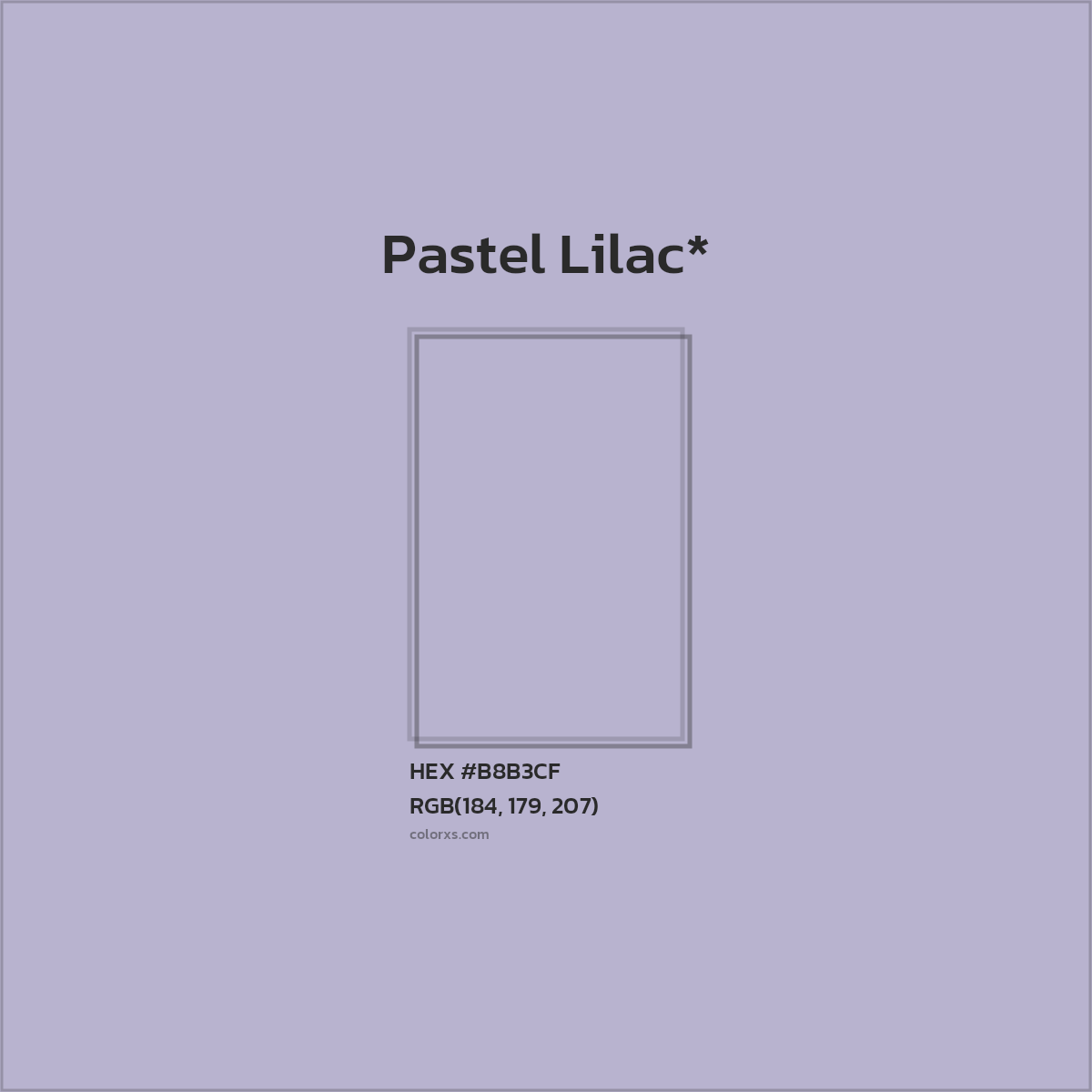 HEX #B8B3CF Color Name, Color Code, Palettes, Similar Paints, Images