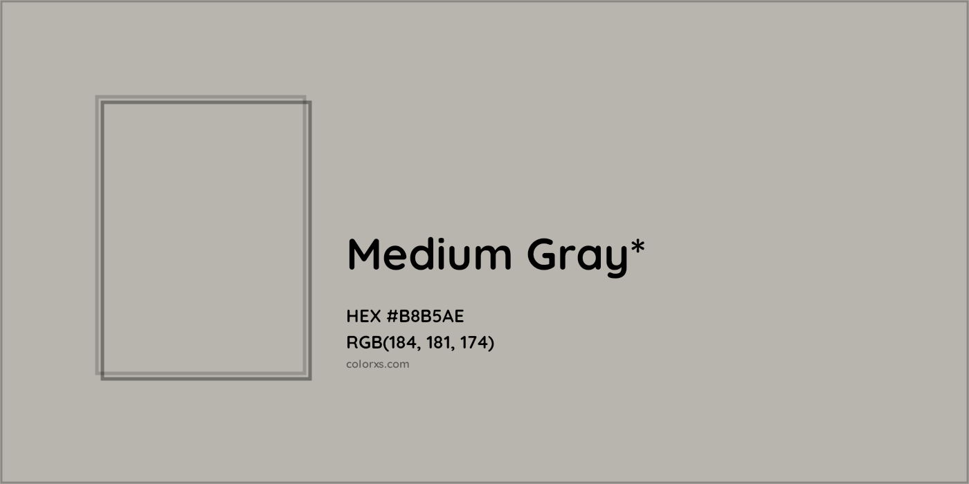 HEX #B8B5AE Color Name, Color Code, Palettes, Similar Paints, Images