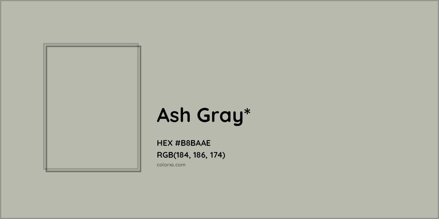 HEX #B8BAAE Color Name, Color Code, Palettes, Similar Paints, Images