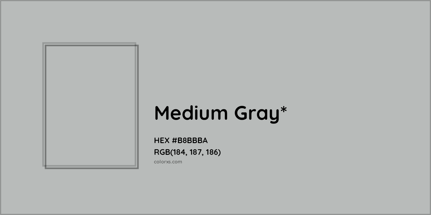 HEX #B8BBBA Color Name, Color Code, Palettes, Similar Paints, Images