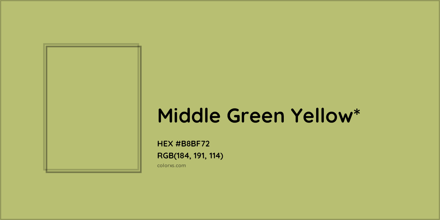 HEX #B8BF72 Color Name, Color Code, Palettes, Similar Paints, Images
