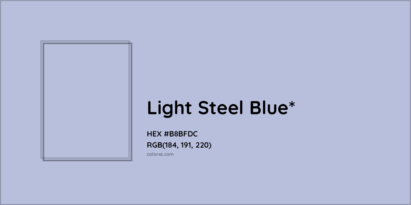 HEX #B8BFDC Color Name, Color Code, Palettes, Similar Paints, Images