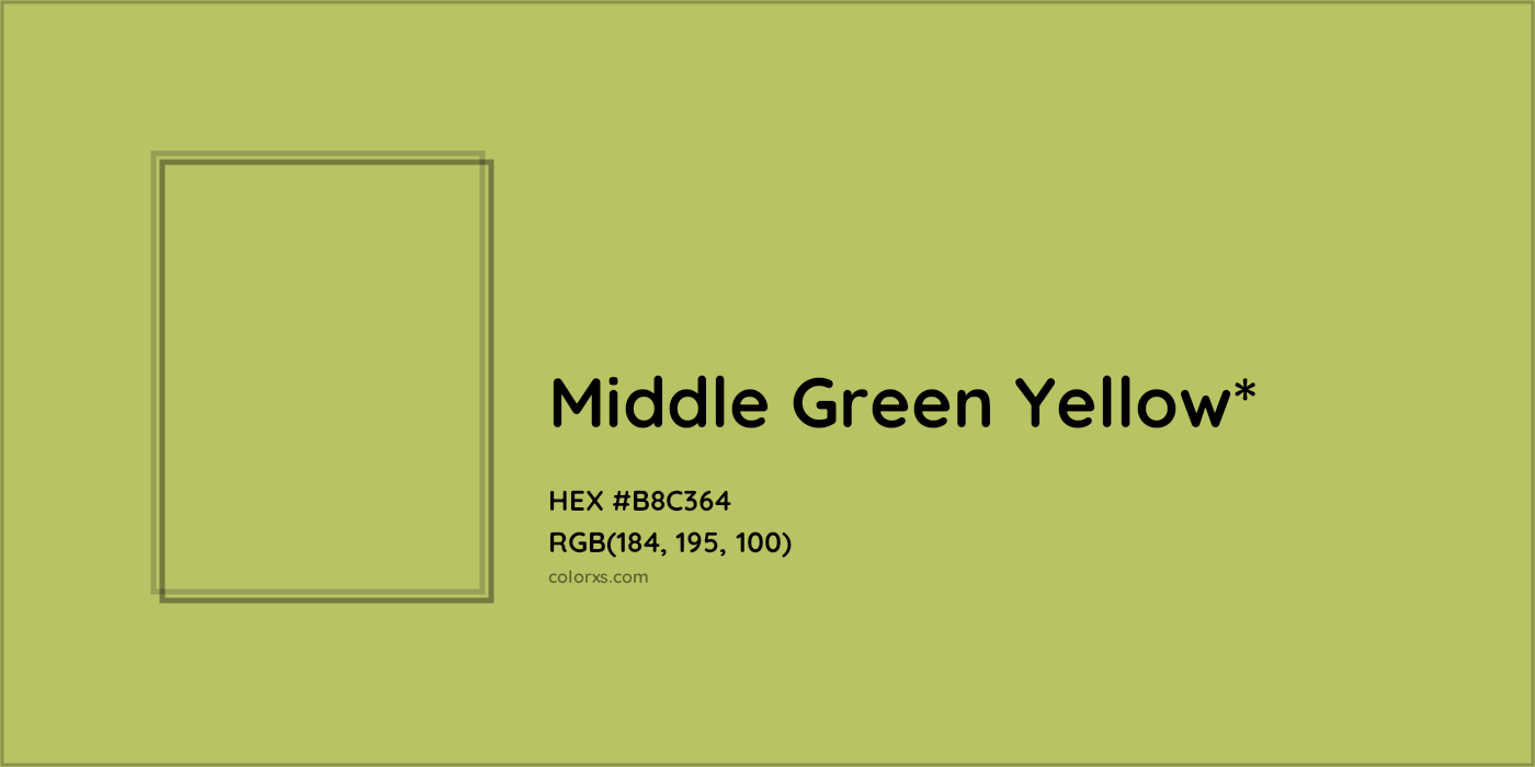 HEX #B8C364 Color Name, Color Code, Palettes, Similar Paints, Images