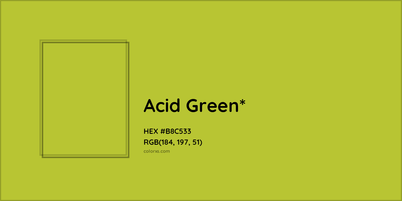 HEX #B8C533 Color Name, Color Code, Palettes, Similar Paints, Images