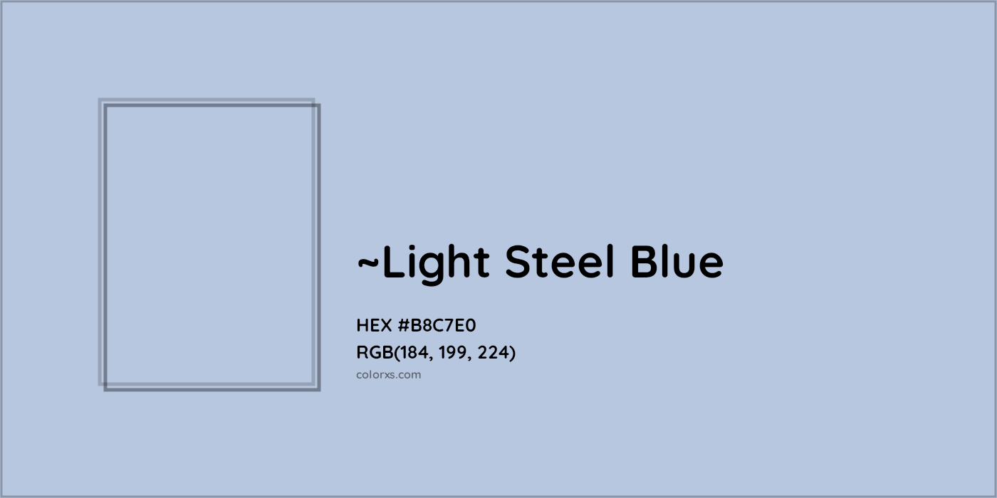 HEX #B8C7E0 Color Name, Color Code, Palettes, Similar Paints, Images