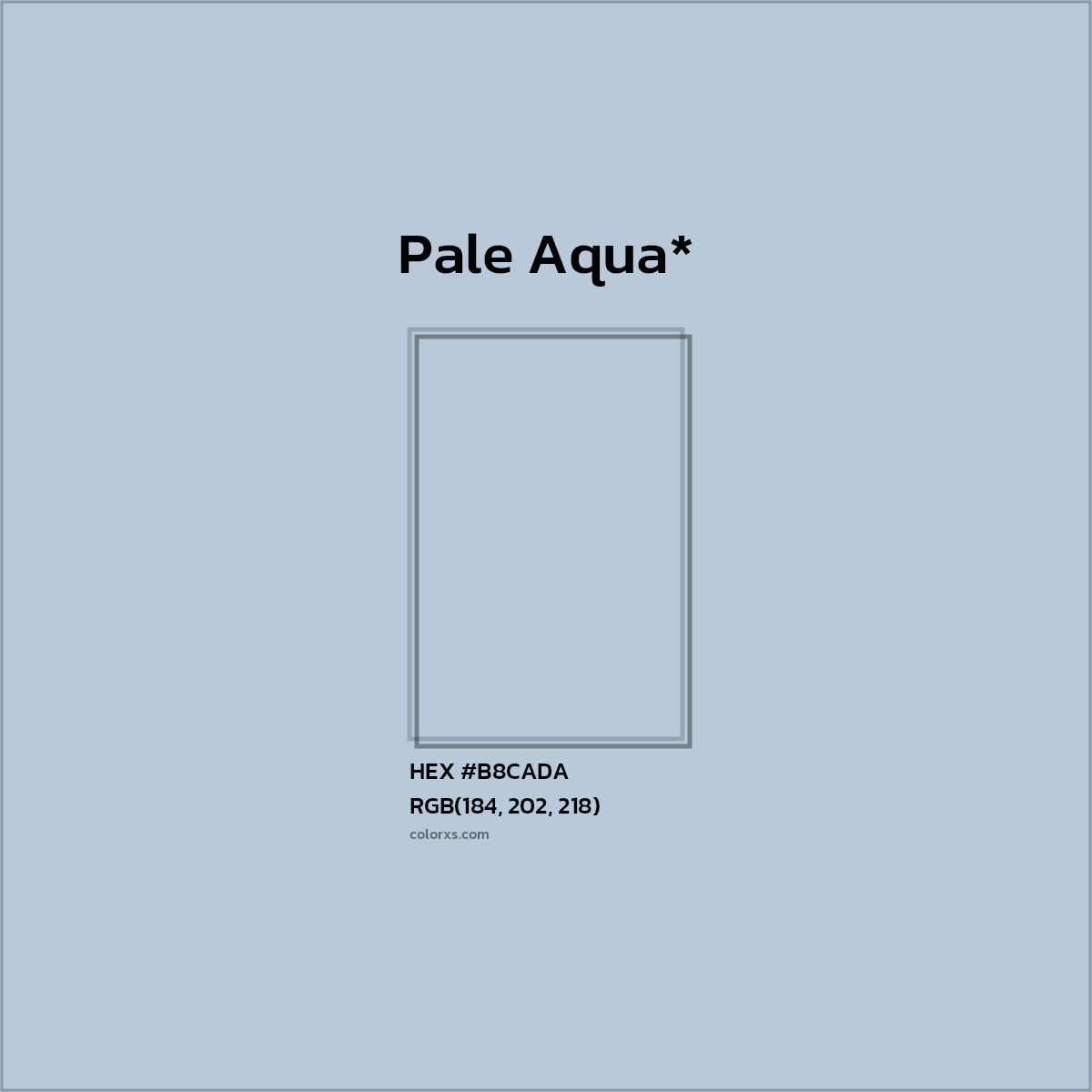 HEX #B8CADA Color Name, Color Code, Palettes, Similar Paints, Images