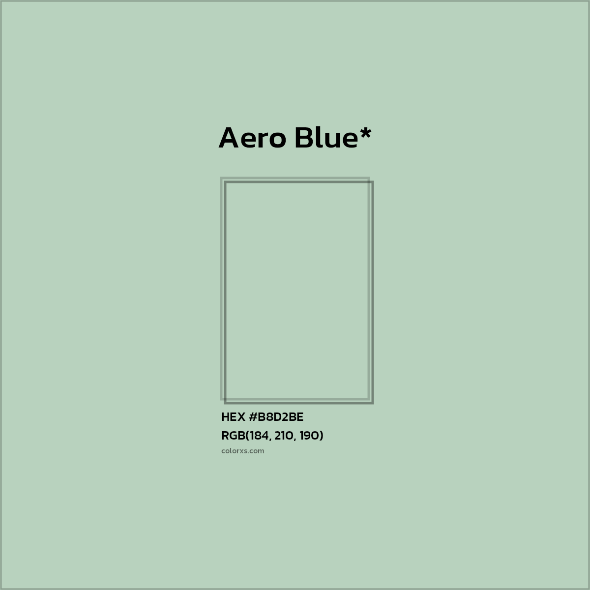 HEX #B8D2BE Color Name, Color Code, Palettes, Similar Paints, Images