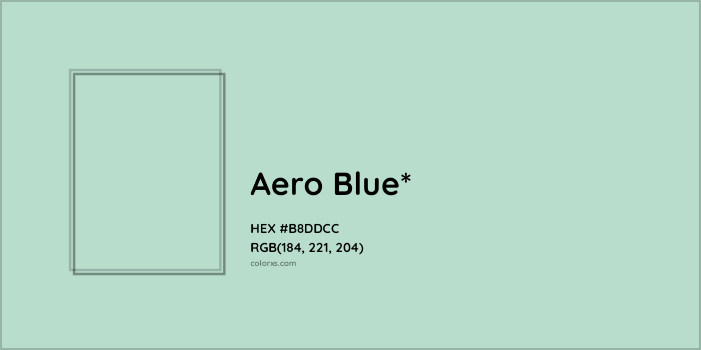 HEX #B8DDCC Color Name, Color Code, Palettes, Similar Paints, Images