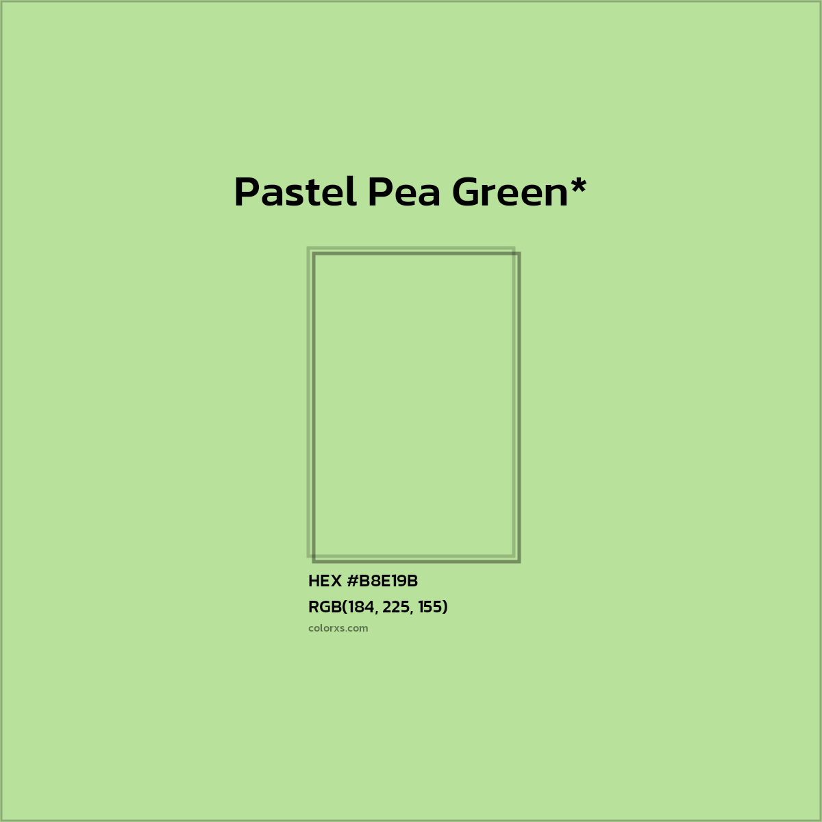 HEX #B8E19B Color Name, Color Code, Palettes, Similar Paints, Images