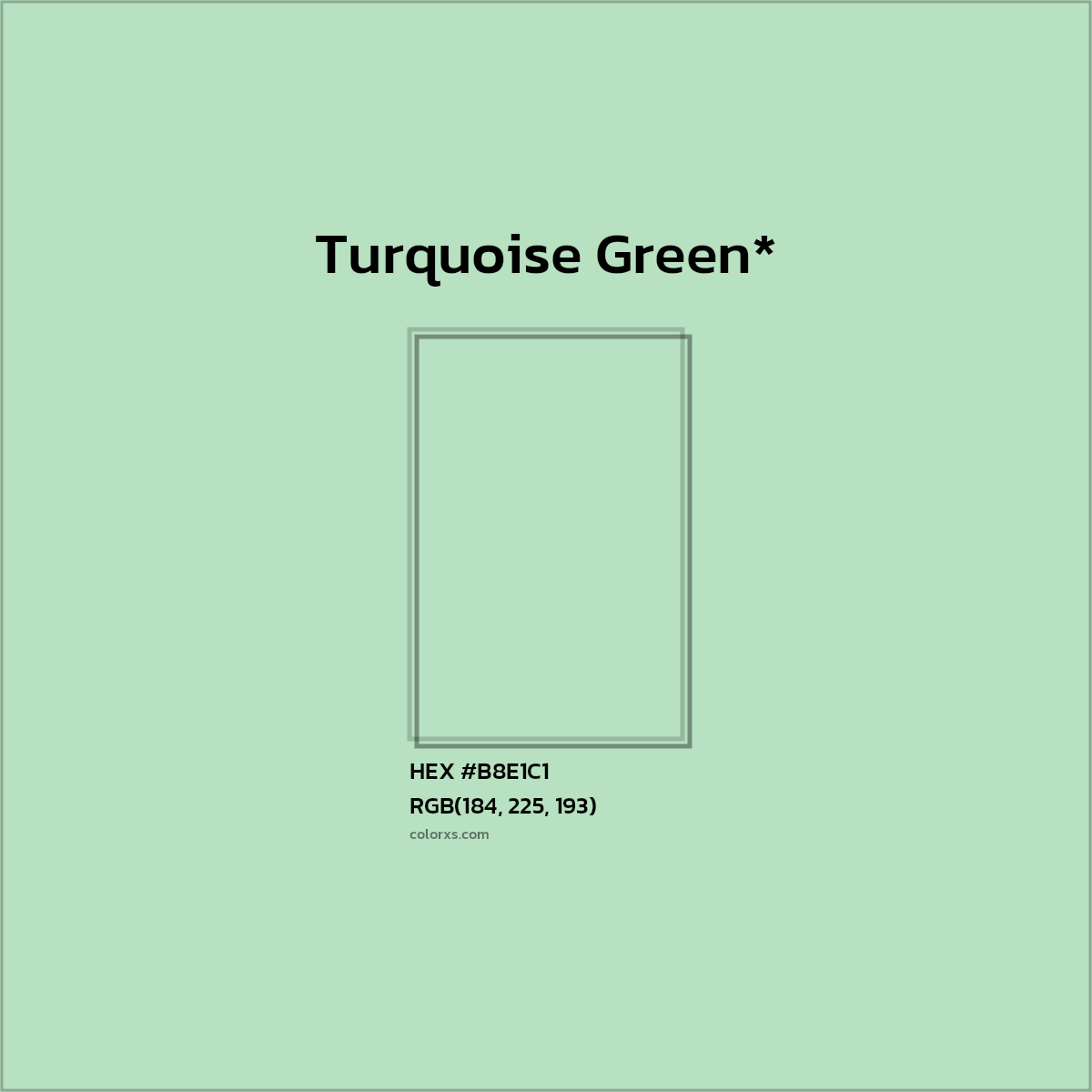 HEX #B8E1C1 Color Name, Color Code, Palettes, Similar Paints, Images
