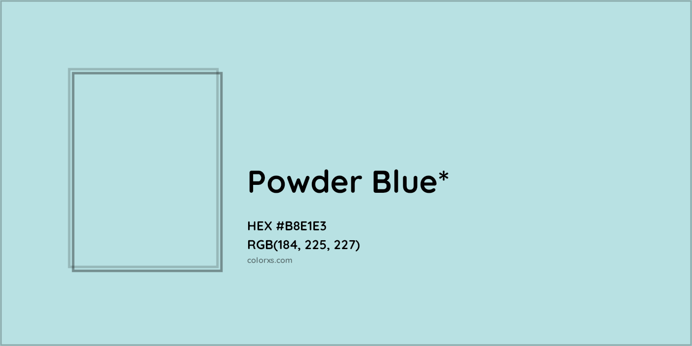 HEX #B8E1E3 Color Name, Color Code, Palettes, Similar Paints, Images