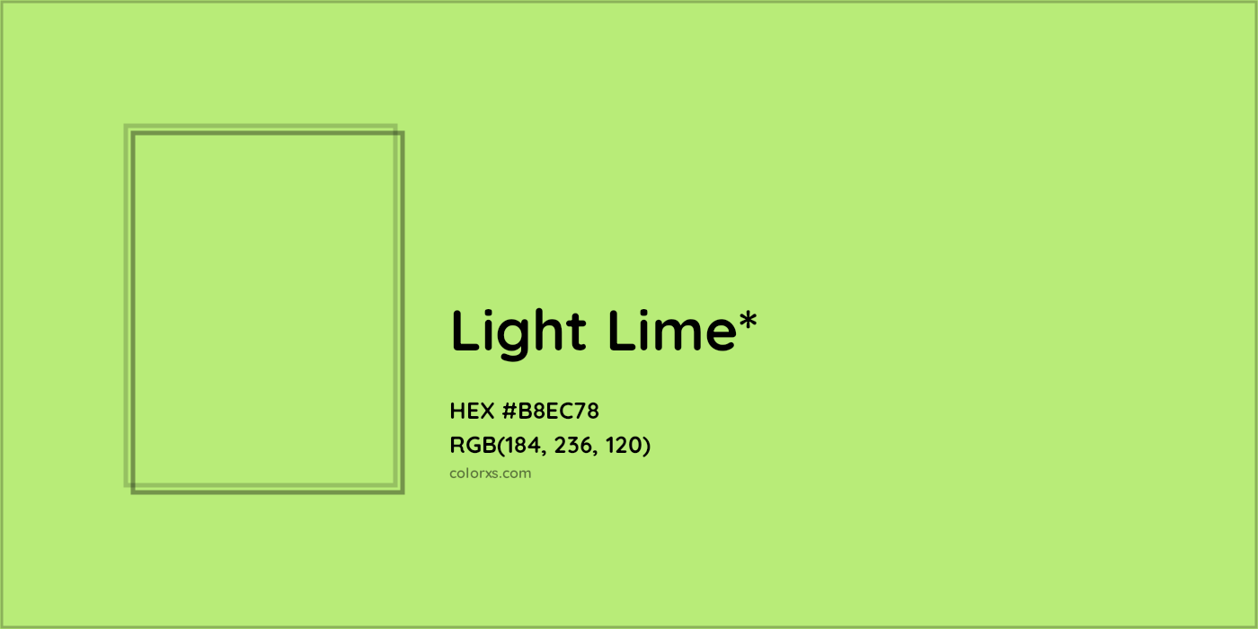 HEX #B8EC78 Color Name, Color Code, Palettes, Similar Paints, Images