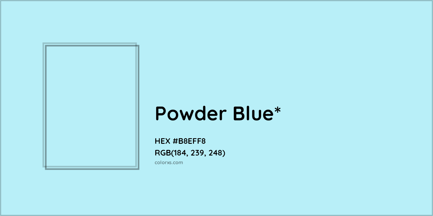 HEX #B8EFF8 Color Name, Color Code, Palettes, Similar Paints, Images