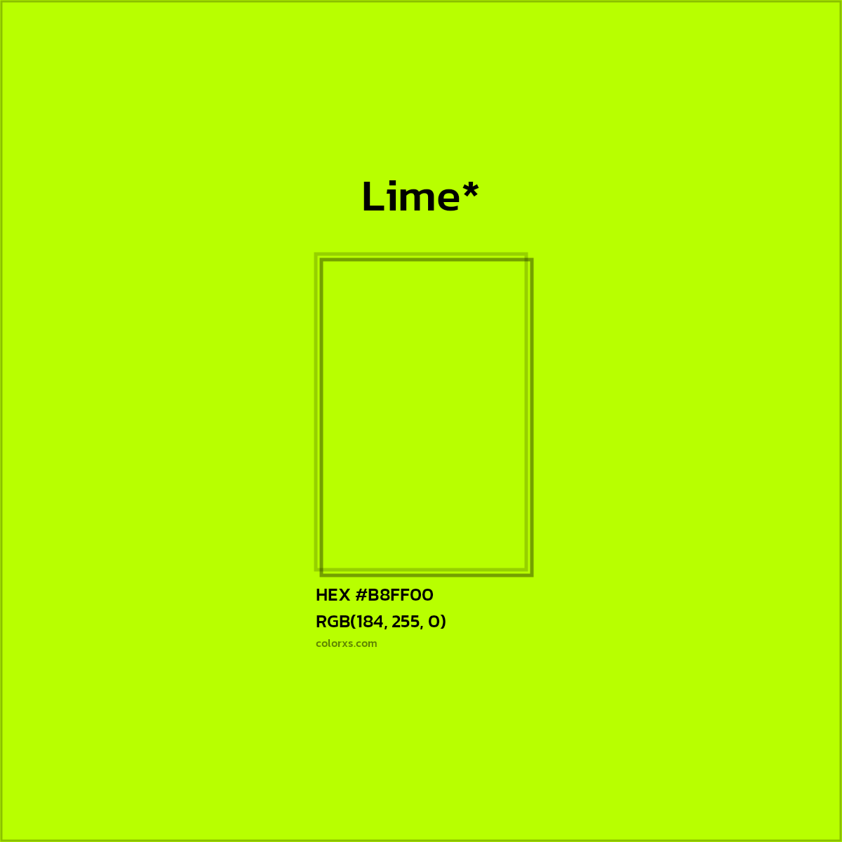 HEX #B8FF00 Color Name, Color Code, Palettes, Similar Paints, Images