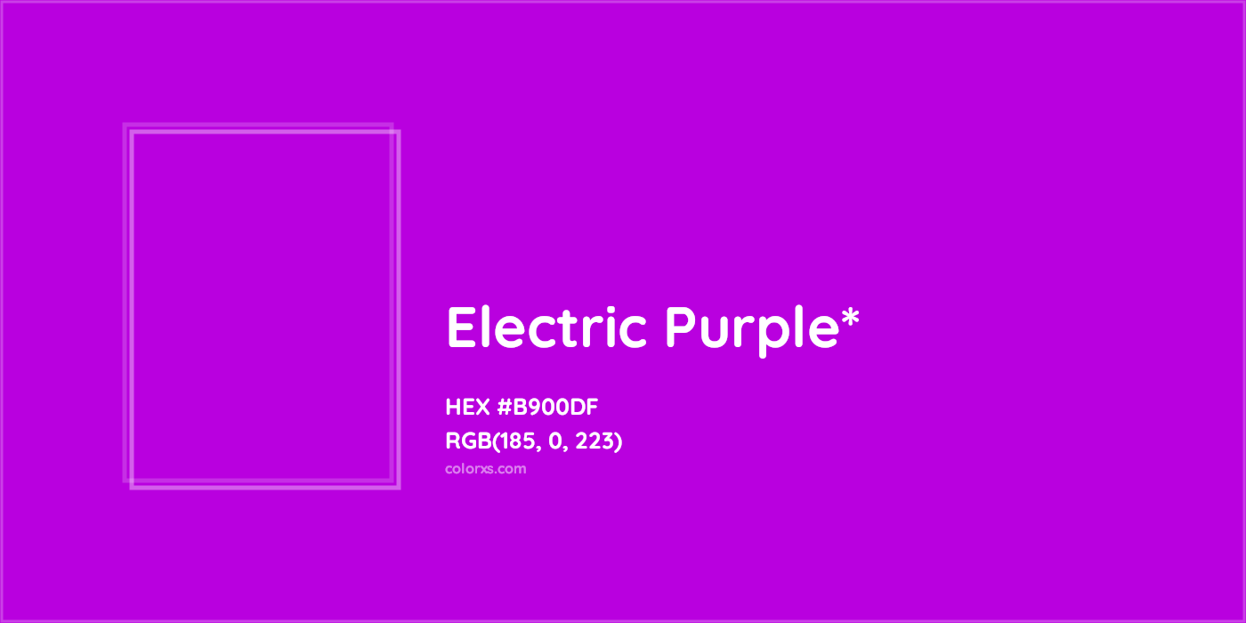 HEX #B900DF Color Name, Color Code, Palettes, Similar Paints, Images
