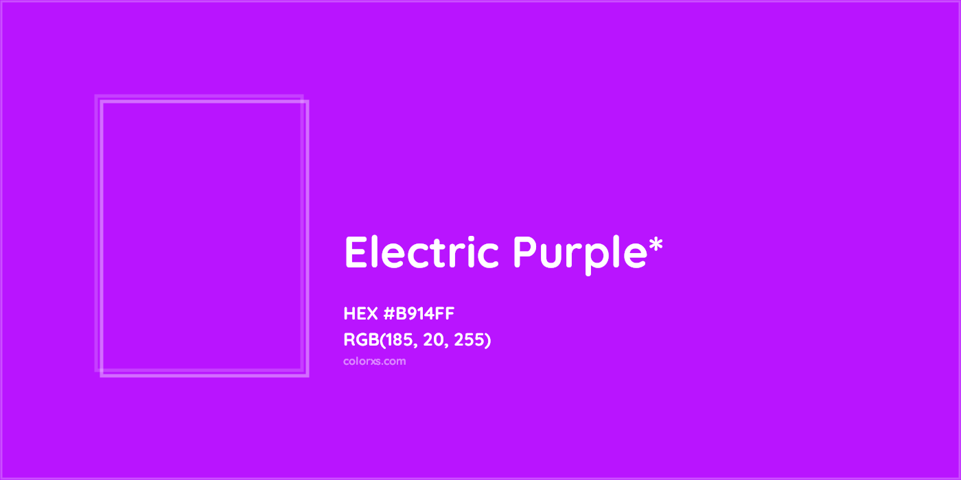 HEX #B914FF Color Name, Color Code, Palettes, Similar Paints, Images