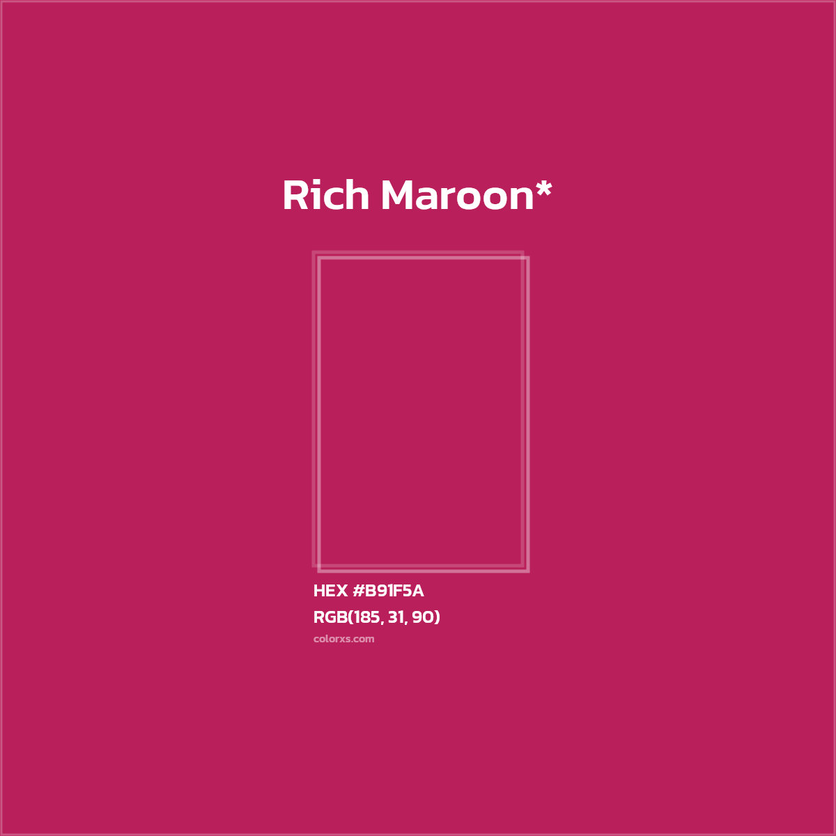 HEX #B91F5A Color Name, Color Code, Palettes, Similar Paints, Images