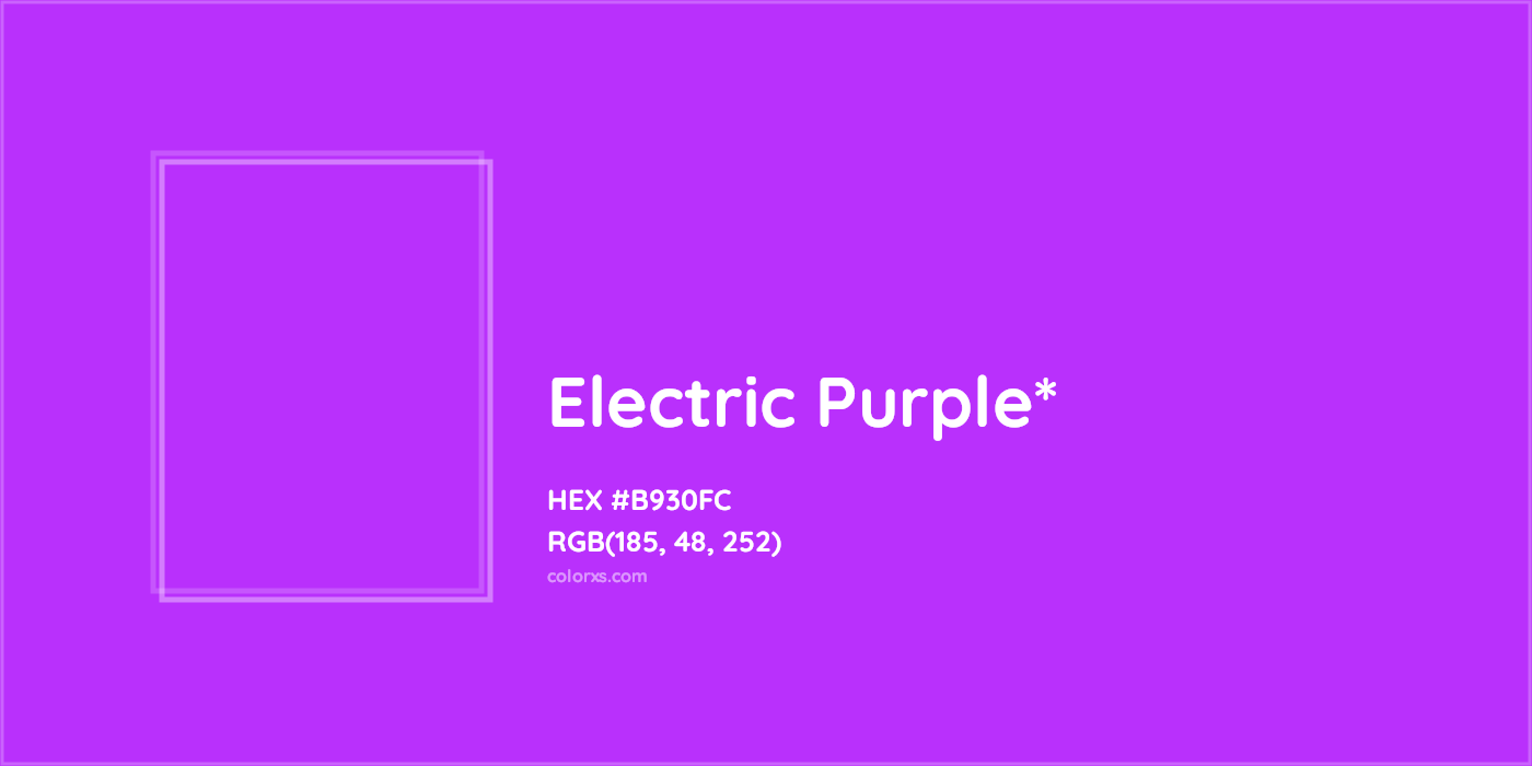 HEX #B930FC Color Name, Color Code, Palettes, Similar Paints, Images