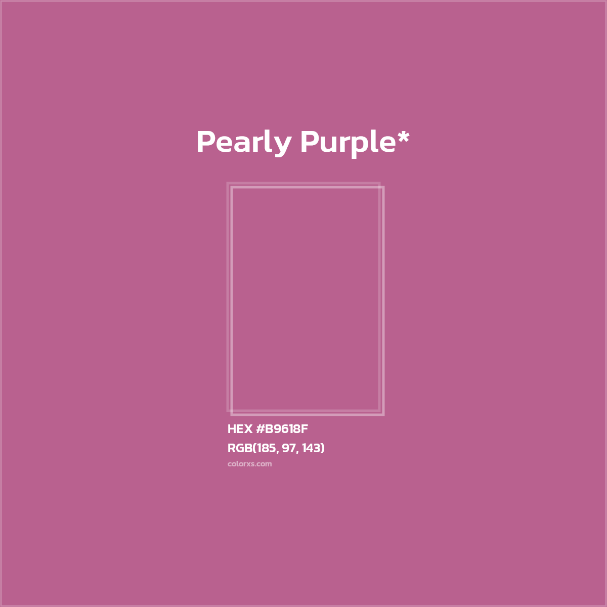HEX #B9618F Color Name, Color Code, Palettes, Similar Paints, Images
