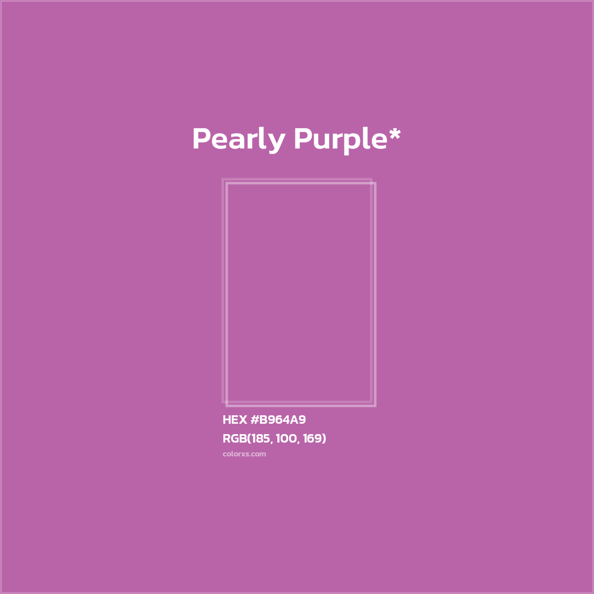 HEX #B964A9 Color Name, Color Code, Palettes, Similar Paints, Images