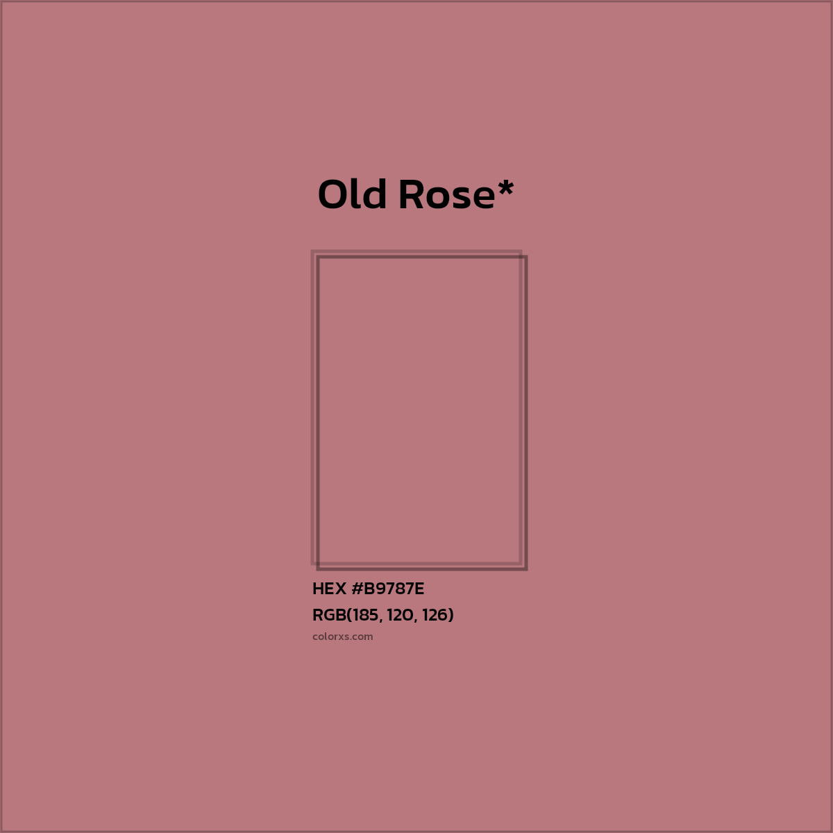 HEX #B9787E Color Name, Color Code, Palettes, Similar Paints, Images
