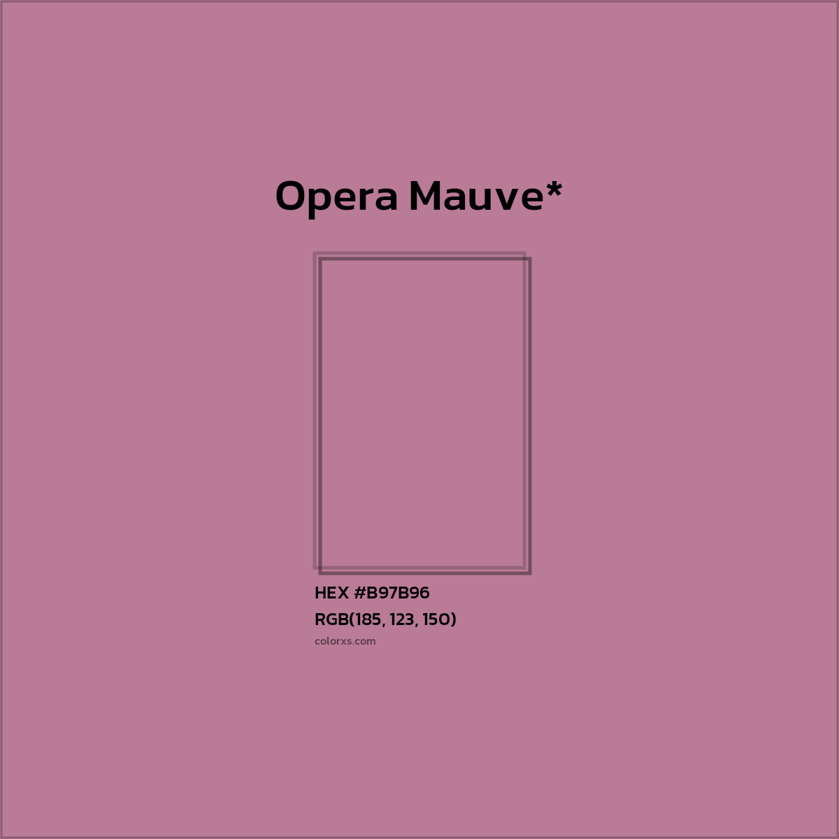 HEX #B97B96 Color Name, Color Code, Palettes, Similar Paints, Images
