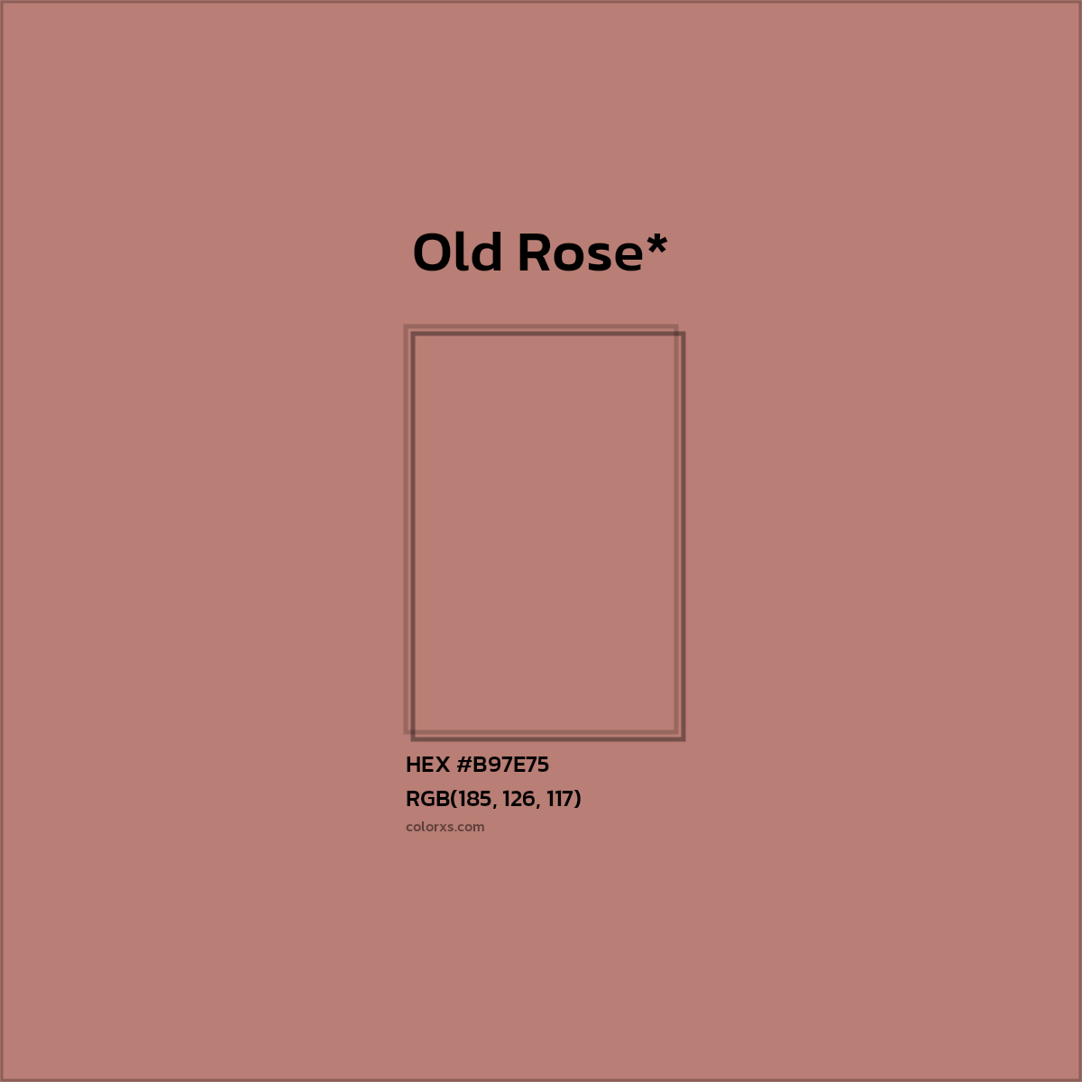 HEX #B97E75 Color Name, Color Code, Palettes, Similar Paints, Images