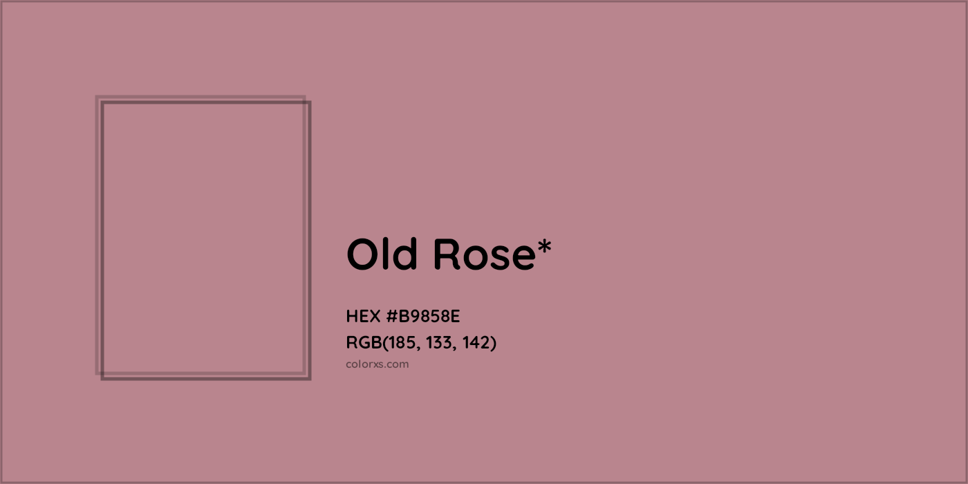 HEX #B9858E Color Name, Color Code, Palettes, Similar Paints, Images