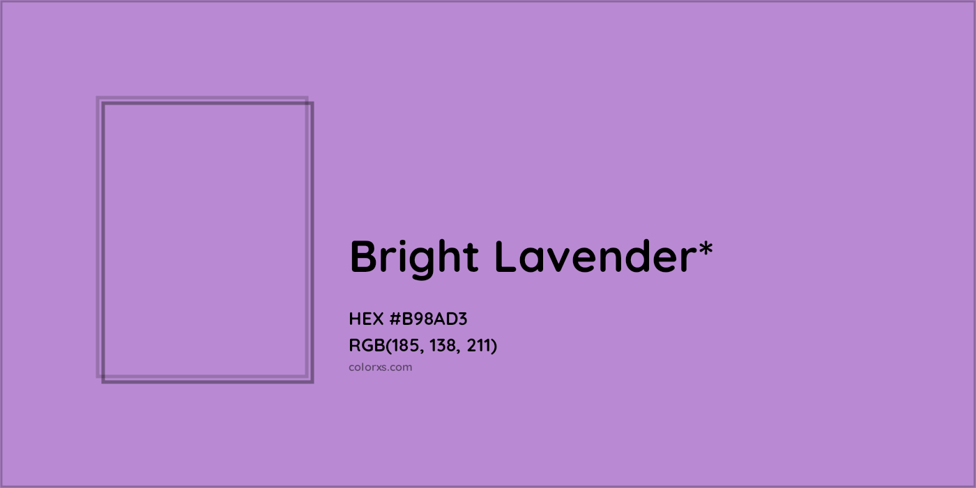 HEX #B98AD3 Color Name, Color Code, Palettes, Similar Paints, Images
