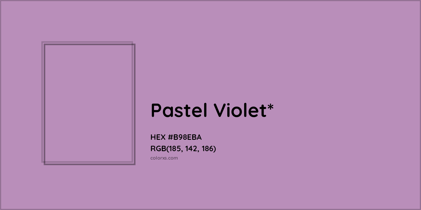HEX #B98EBA Color Name, Color Code, Palettes, Similar Paints, Images