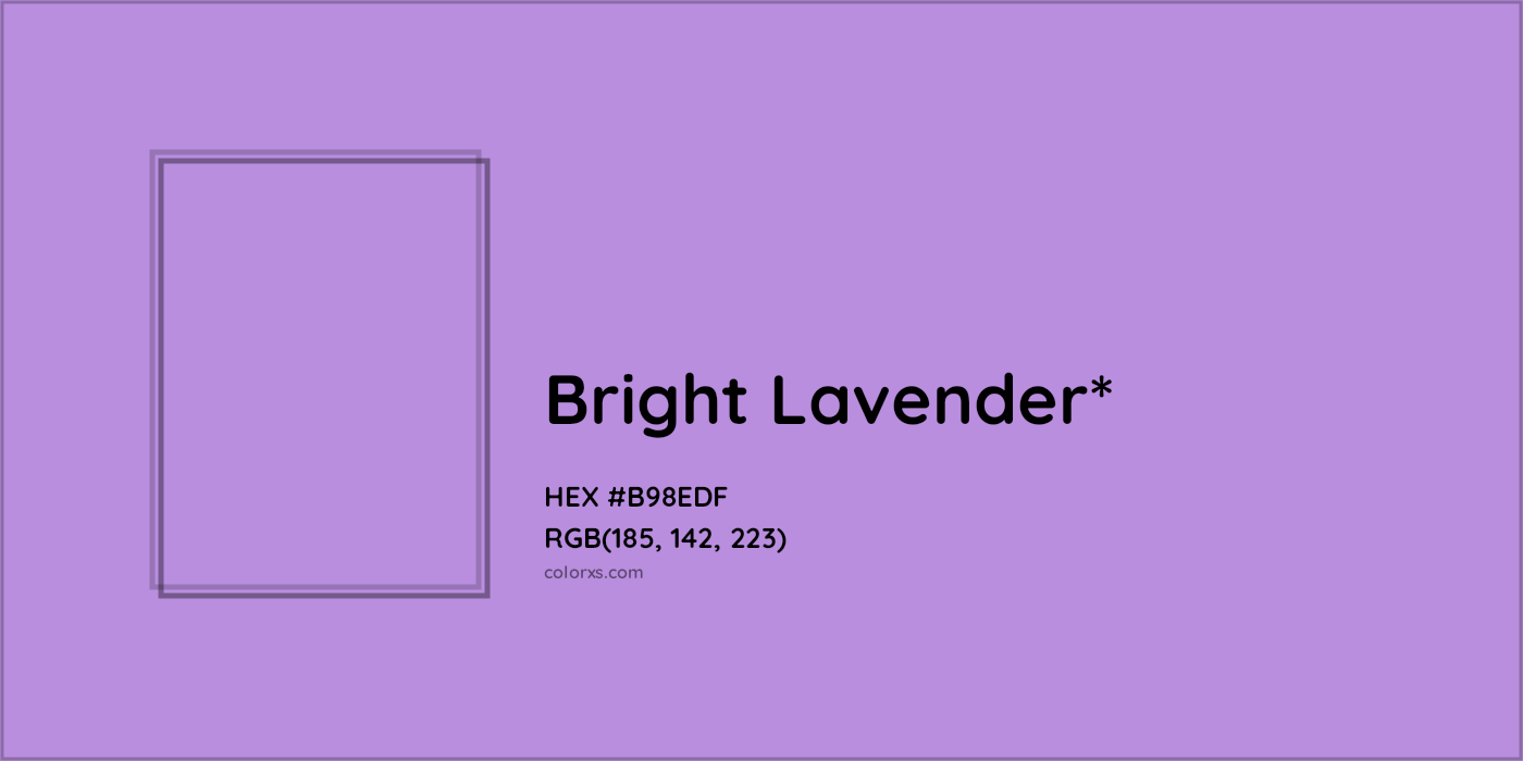 HEX #B98EDF Color Name, Color Code, Palettes, Similar Paints, Images