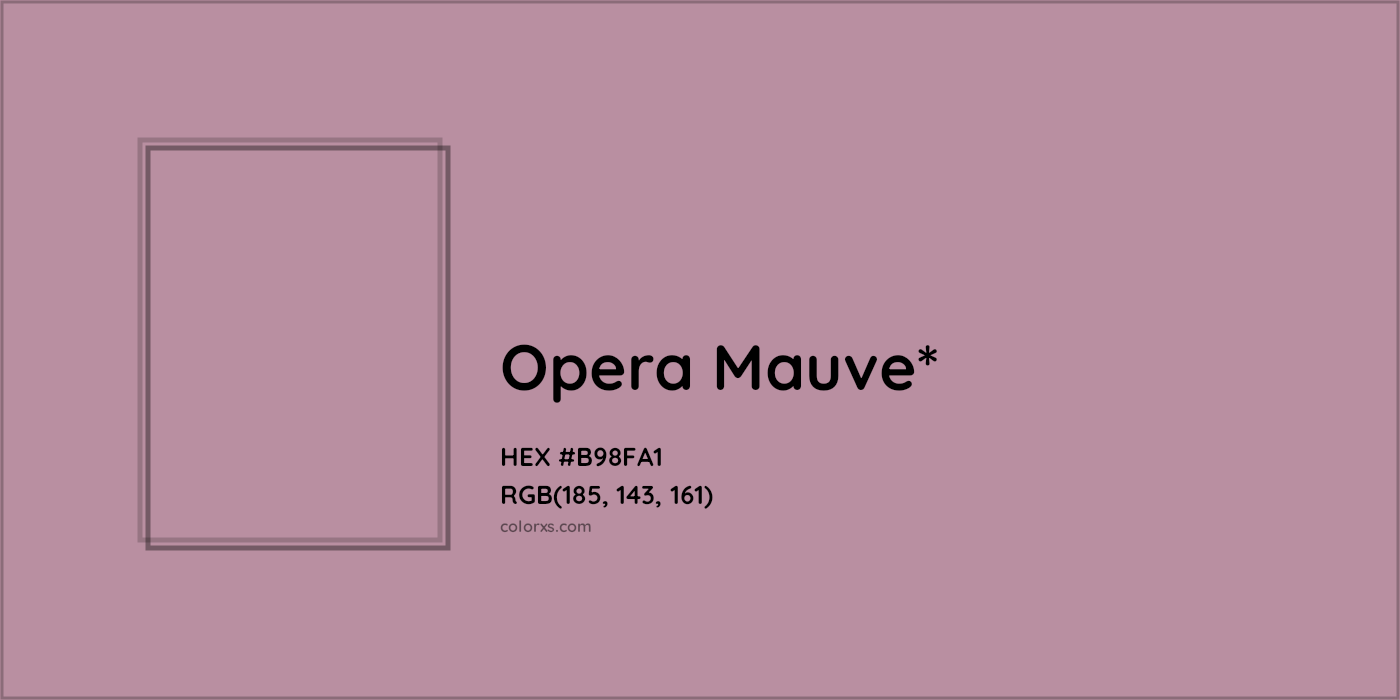 HEX #B98FA1 Color Name, Color Code, Palettes, Similar Paints, Images