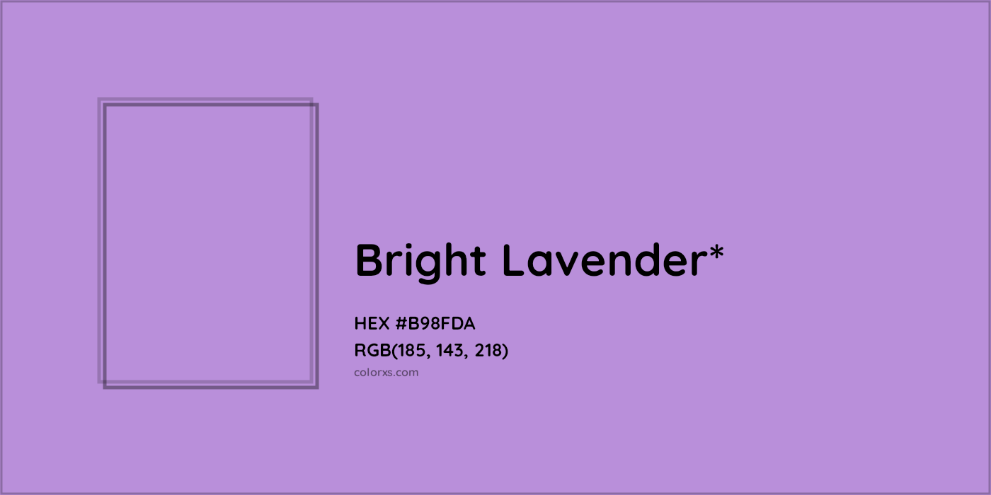 HEX #B98FDA Color Name, Color Code, Palettes, Similar Paints, Images