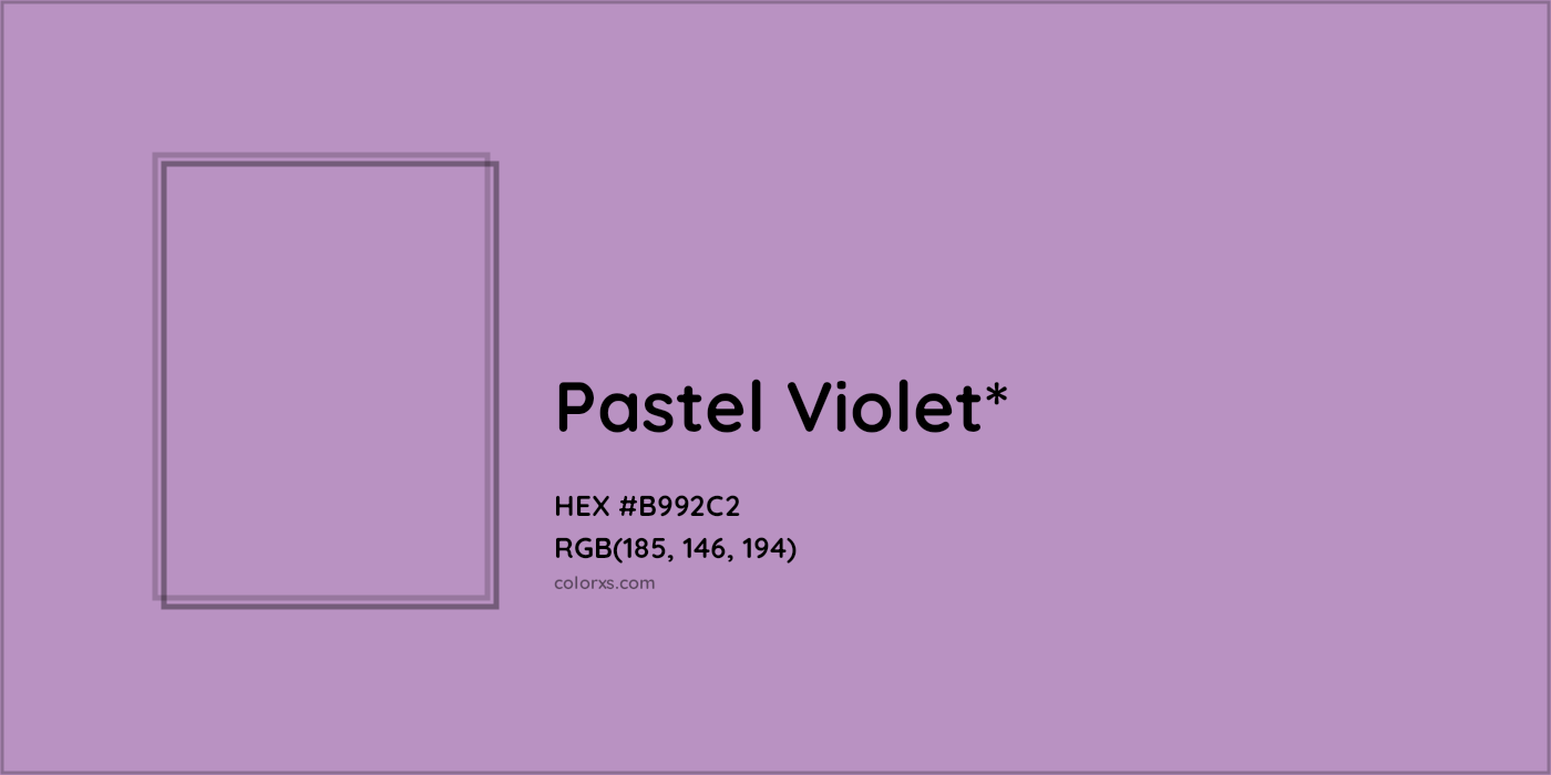 HEX #B992C2 Color Name, Color Code, Palettes, Similar Paints, Images