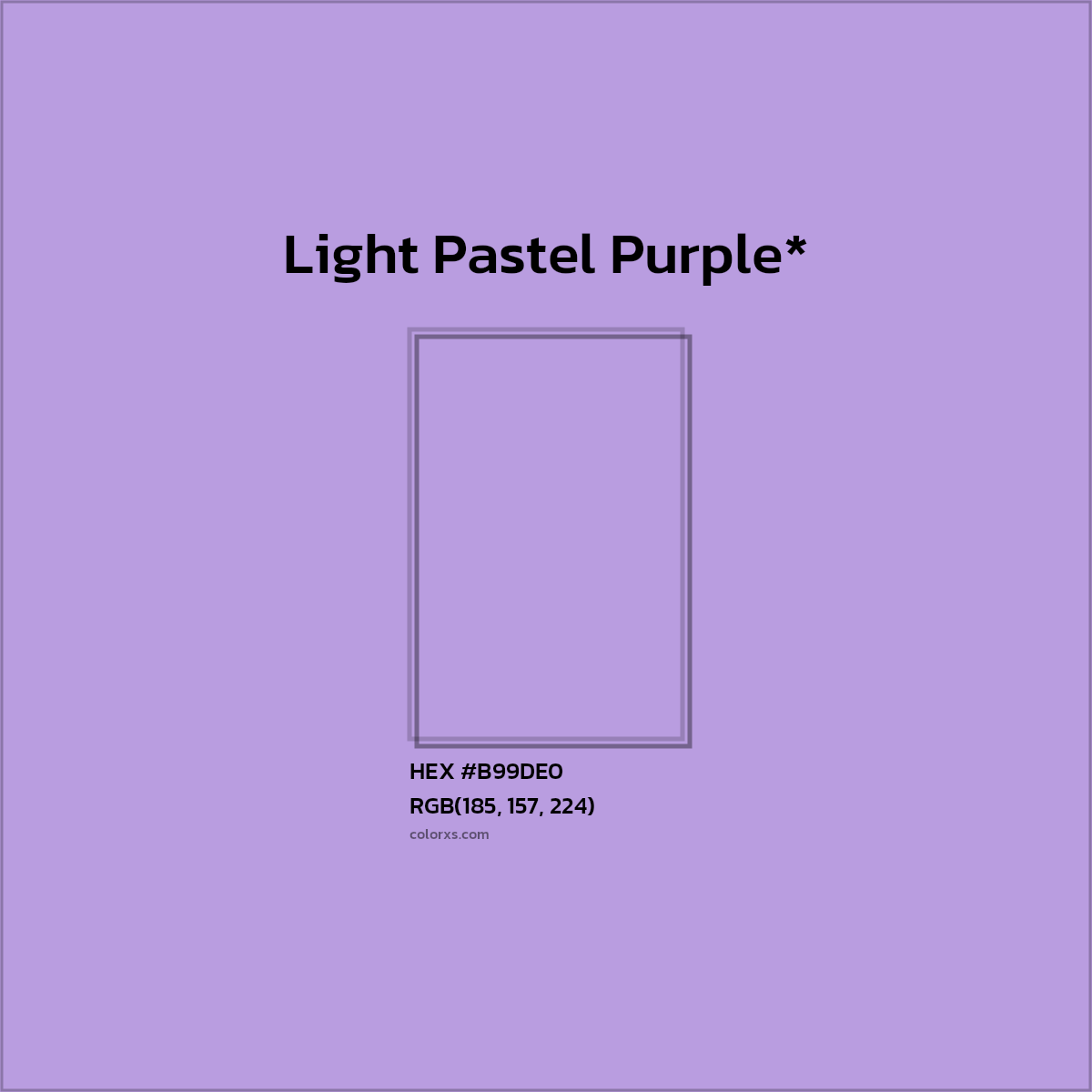 HEX #B99DE0 Color Name, Color Code, Palettes, Similar Paints, Images