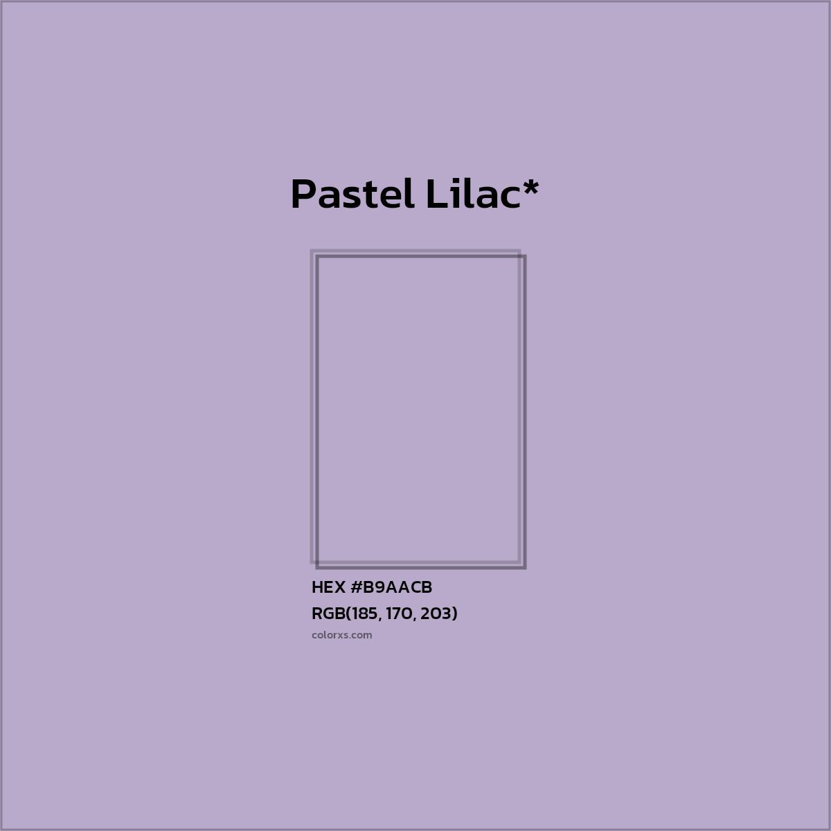HEX #B9AACB Color Name, Color Code, Palettes, Similar Paints, Images