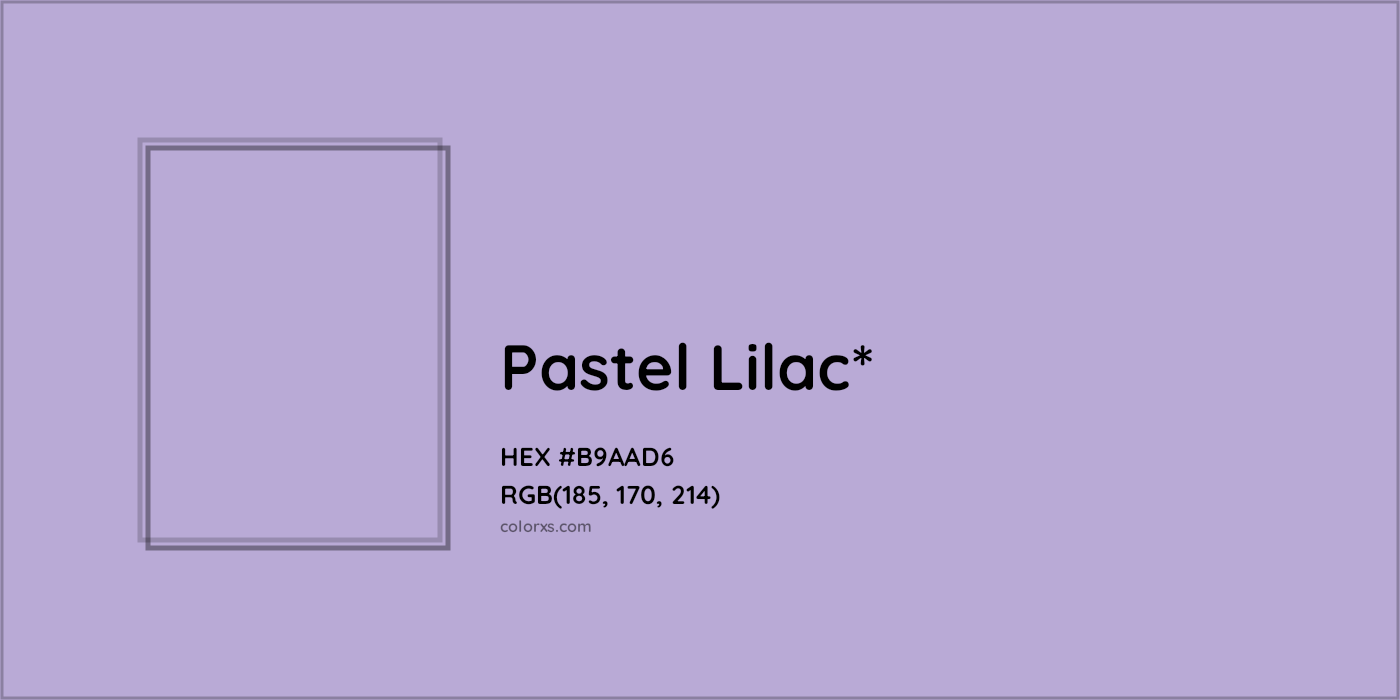 HEX #B9AAD6 Color Name, Color Code, Palettes, Similar Paints, Images