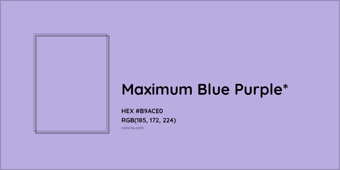 HEX #B9ACE0 Color Name, Color Code, Palettes, Similar Paints, Images