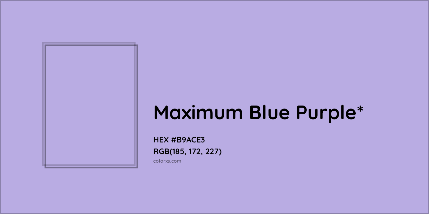 HEX #B9ACE3 Color Name, Color Code, Palettes, Similar Paints, Images