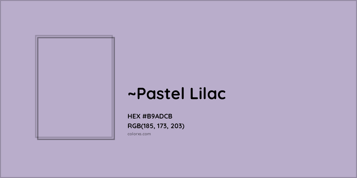 HEX #B9ADCB Color Name, Color Code, Palettes, Similar Paints, Images