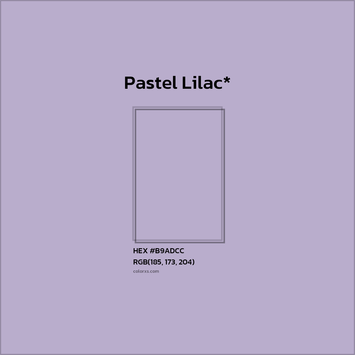 HEX #B9ADCC Color Name, Color Code, Palettes, Similar Paints, Images