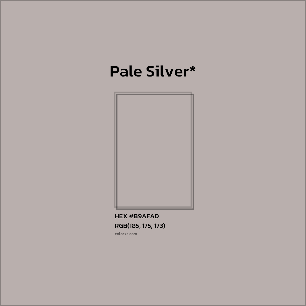HEX #B9AFAD Color Name, Color Code, Palettes, Similar Paints, Images