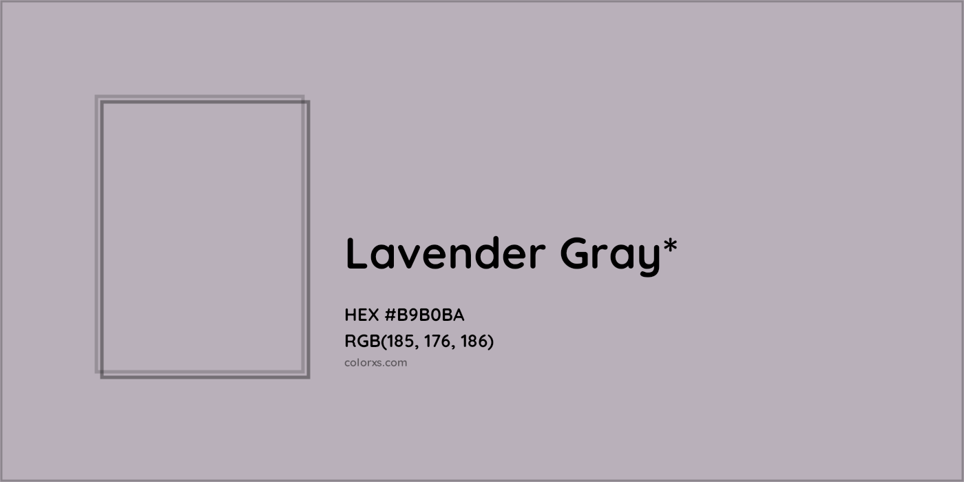 HEX #B9B0BA Color Name, Color Code, Palettes, Similar Paints, Images