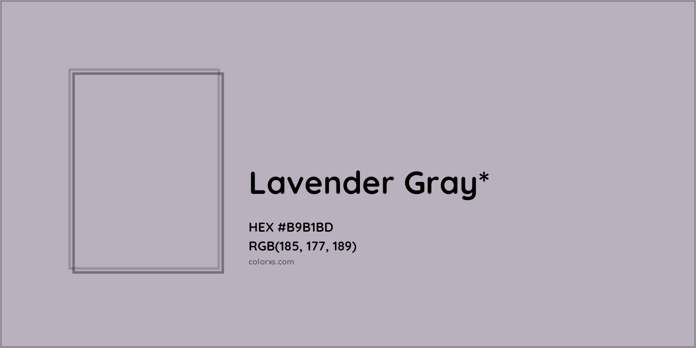 HEX #B9B1BD Color Name, Color Code, Palettes, Similar Paints, Images