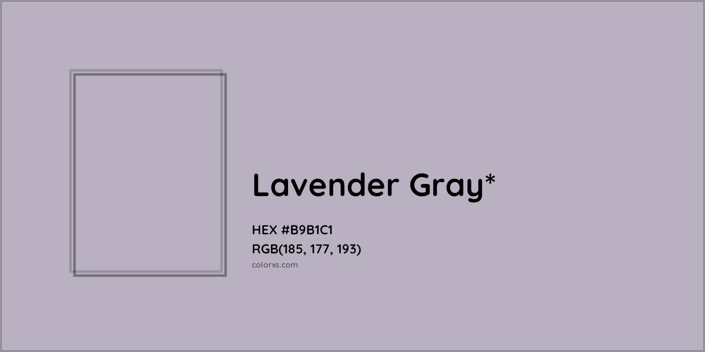HEX #B9B1C1 Color Name, Color Code, Palettes, Similar Paints, Images
