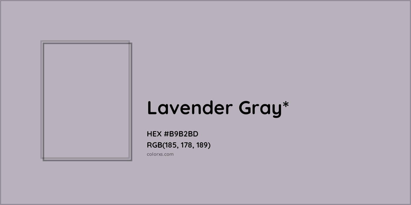 HEX #B9B2BD Color Name, Color Code, Palettes, Similar Paints, Images