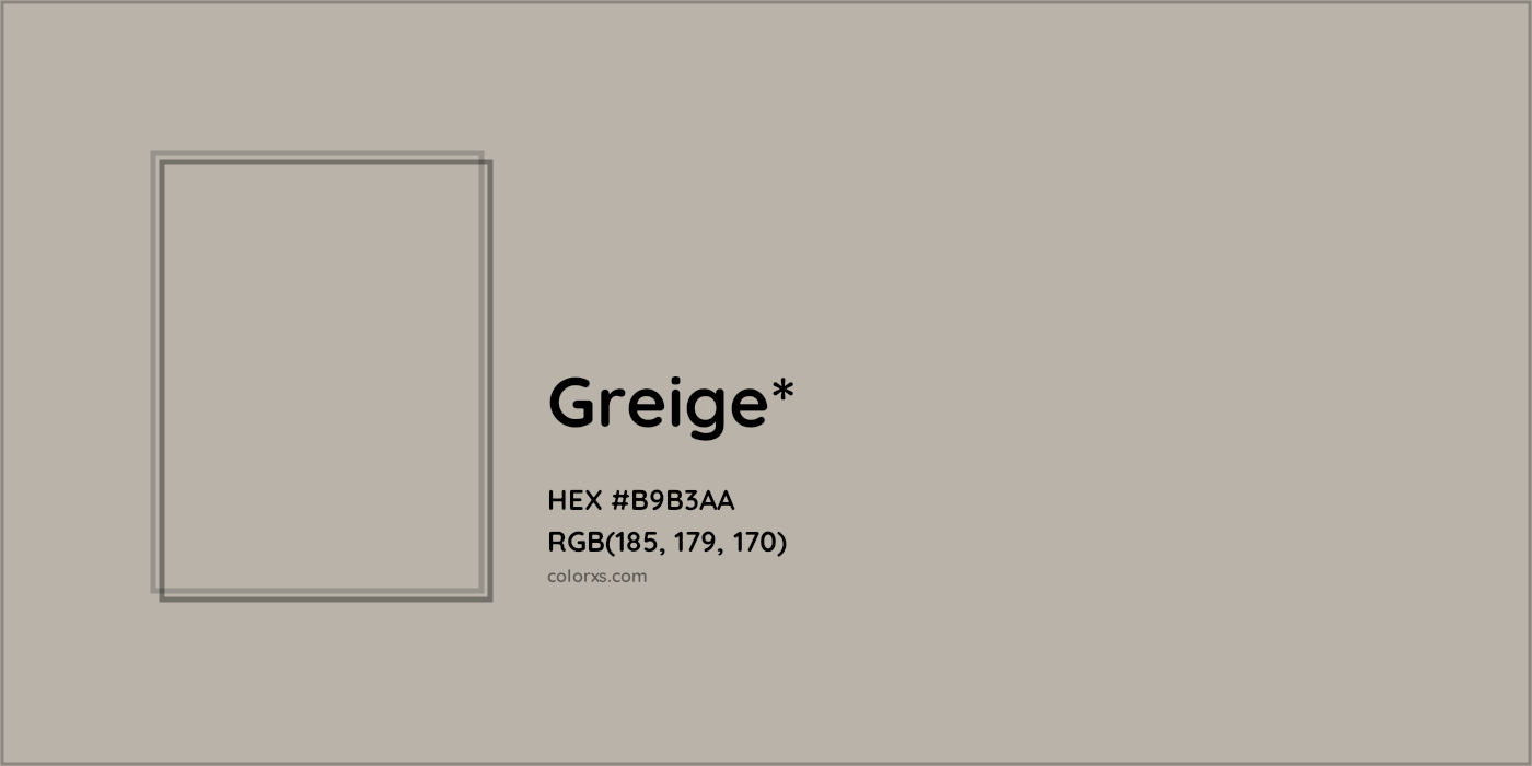 HEX #B9B3AA Color Name, Color Code, Palettes, Similar Paints, Images