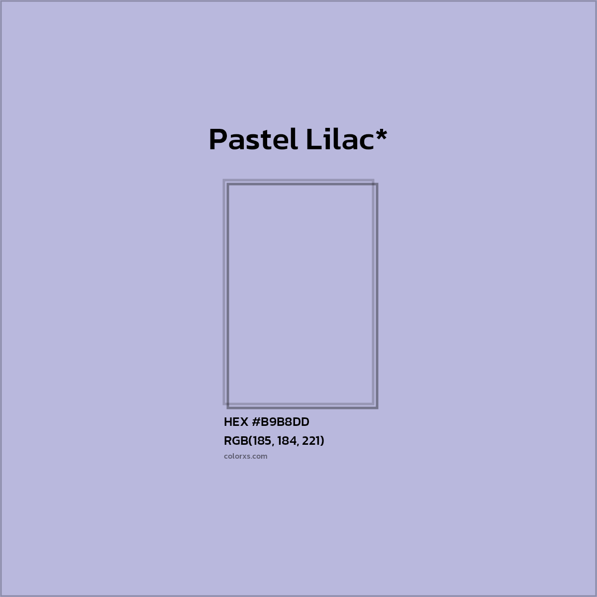 HEX #B9B8DD Color Name, Color Code, Palettes, Similar Paints, Images