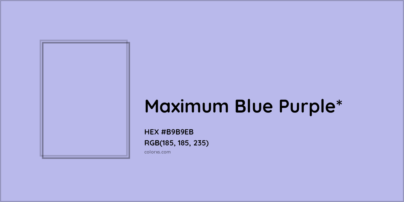 HEX #B9B9EB Color Name, Color Code, Palettes, Similar Paints, Images