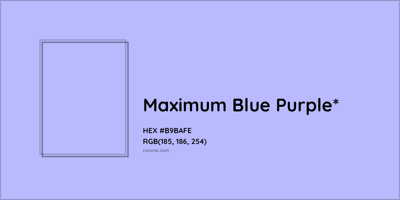 HEX #B9BAFE Color Name, Color Code, Palettes, Similar Paints, Images